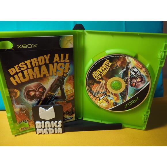 Destroy All Humans (Microsoft Xbox, 2005) CIB Complete - Picture 3 of 5
